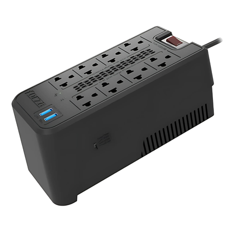 ESTABILIZADOR 1200VA FVR-1222USB FORZA 600W 2USB 8 OUT