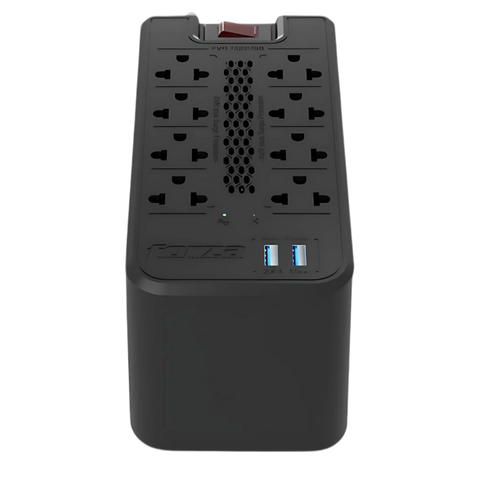 ESTABILIZADOR 1200VA FVR-1222USB FORZA 600W 2USB 8 OUT