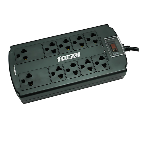 PROTECTOR DE SOBRETENSION, 10 TOMACORRIENTES, 1800 WATTS